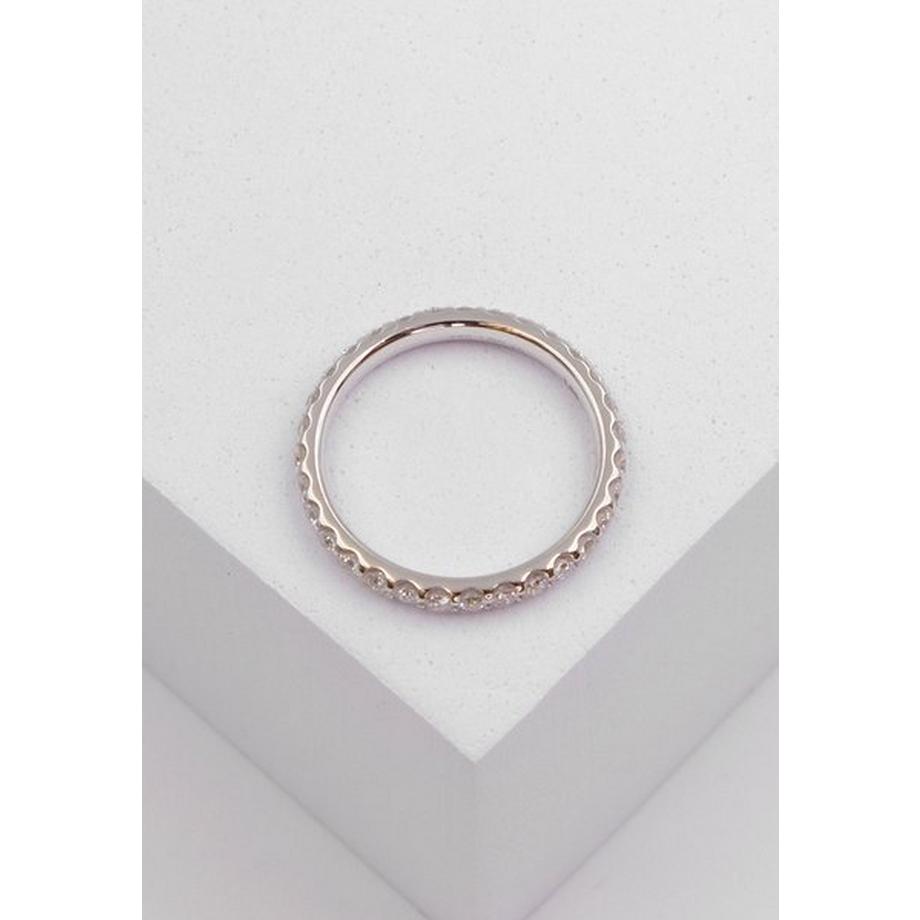 MUAU Schmuck  Mémoire Ring Diamant 1.00ct. Weissgold 750 