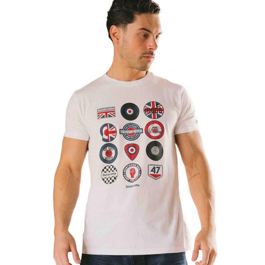 Lambretta Abzeichen Print T-Shirt  