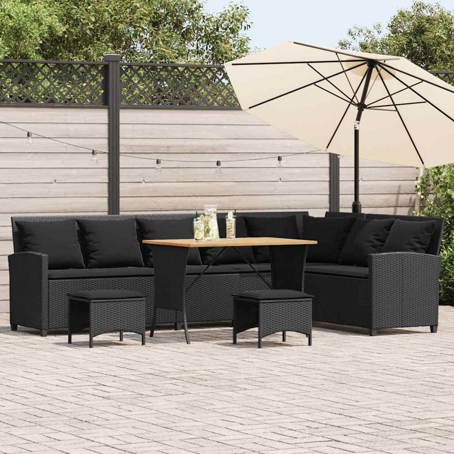 VidaXL Garten-sofagarnitur poly-rattan  