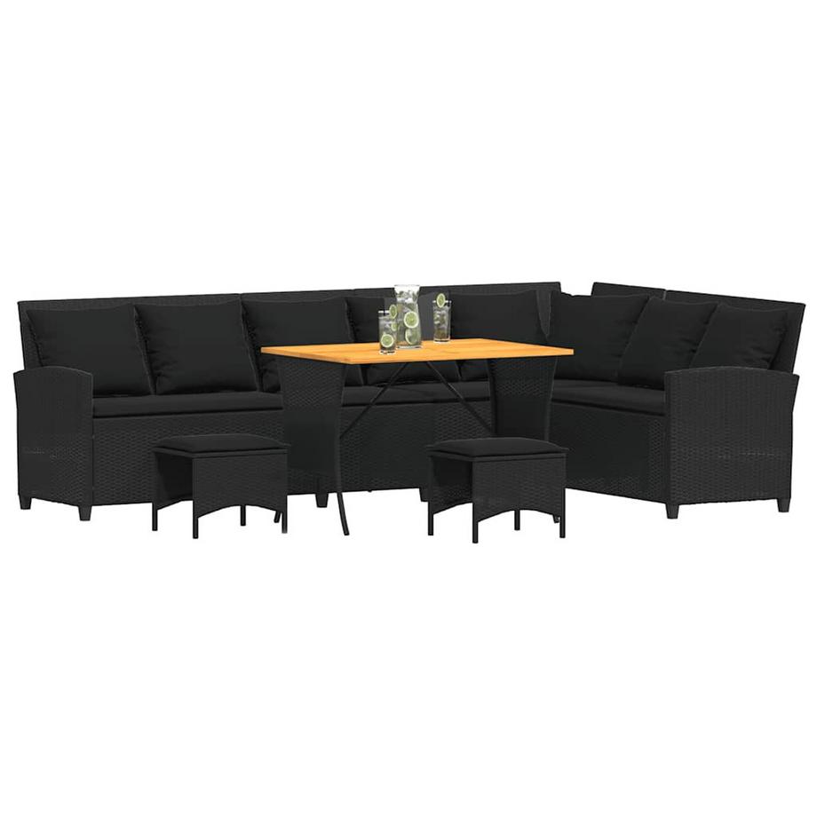 VidaXL Garten-sofagarnitur poly-rattan  