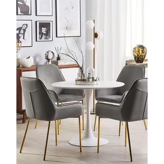 Beliani Set di 2 sedie da pranzo en Velluto Moderno LOVERNA  