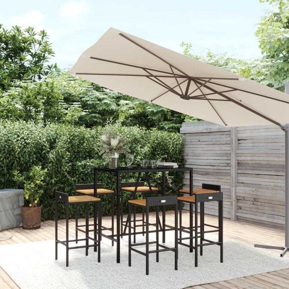 VidaXL set bar da giardino Polirattan  