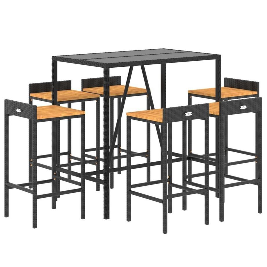 VidaXL set bar da giardino Polirattan  