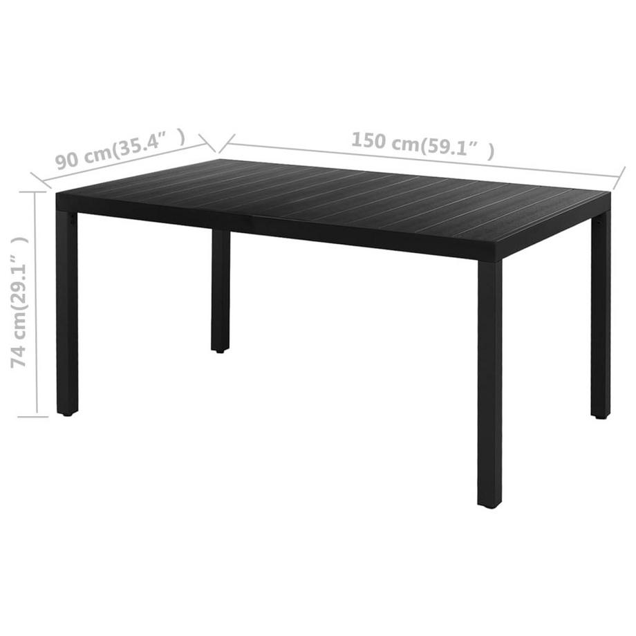 VidaXL set da pranzo PVC  