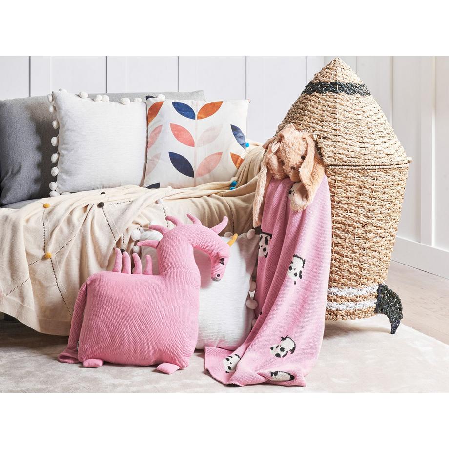 Beliani Dekokissen 2er Set aus Baumwolle Modern LAMMI  