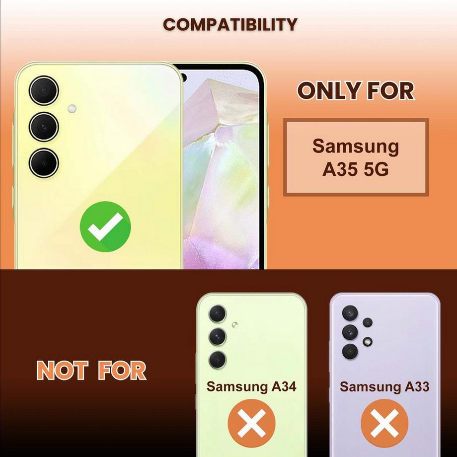 Cadorabo  Samsung Galaxy A35 5G Schutzfolie Schutzglas 