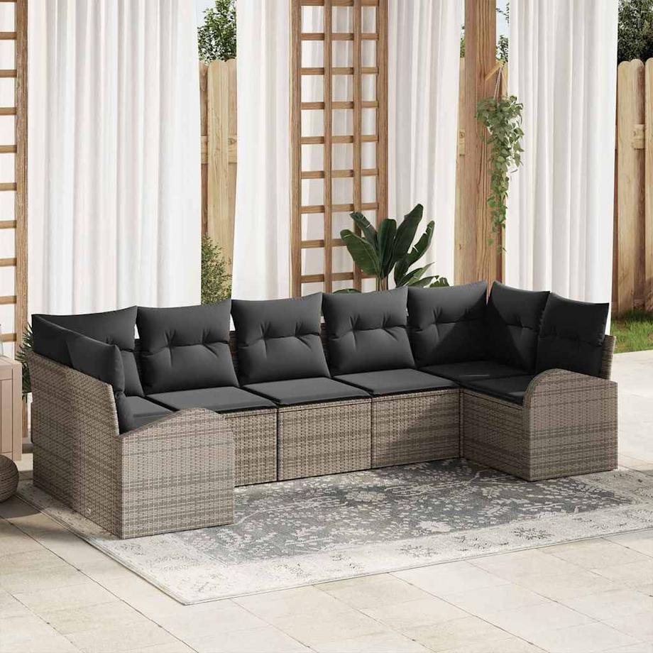 VidaXL Gartensofa-set poly-rattan  