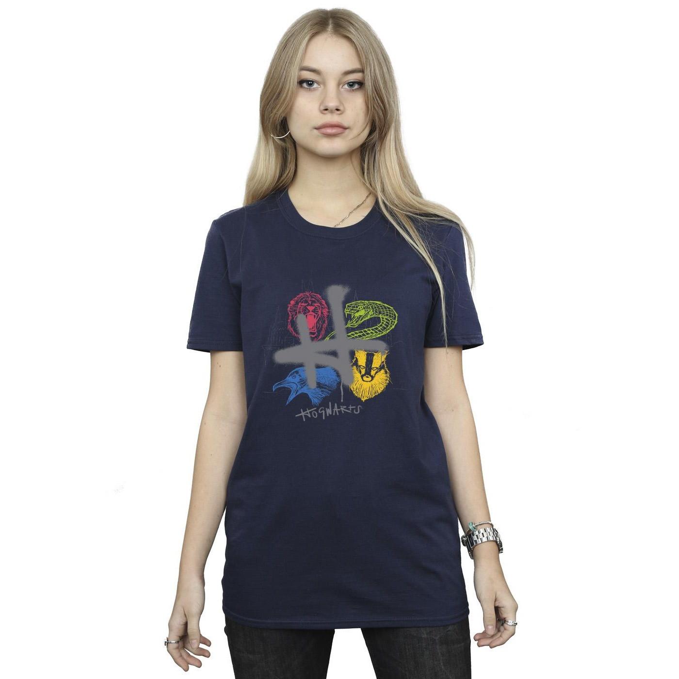 HARRY-POTTER  Emblems H Spray TShirt 