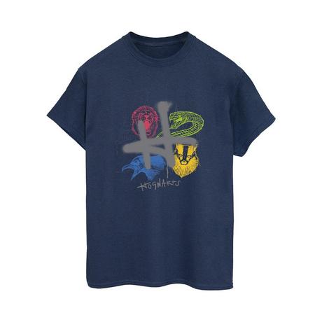 HARRY-POTTER  Emblems H Spray TShirt 