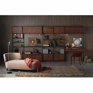 AM.PM Étagère L110 x P28 cm plaqué noyer  