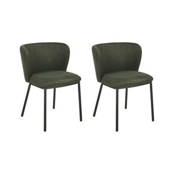 Set mit 2 Stühlen aus Polyester Modern MINA