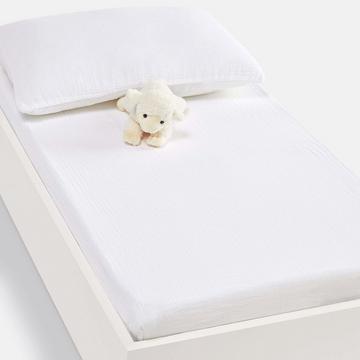 Baby Fixleintuch Kumla aus Baumwollmusselin