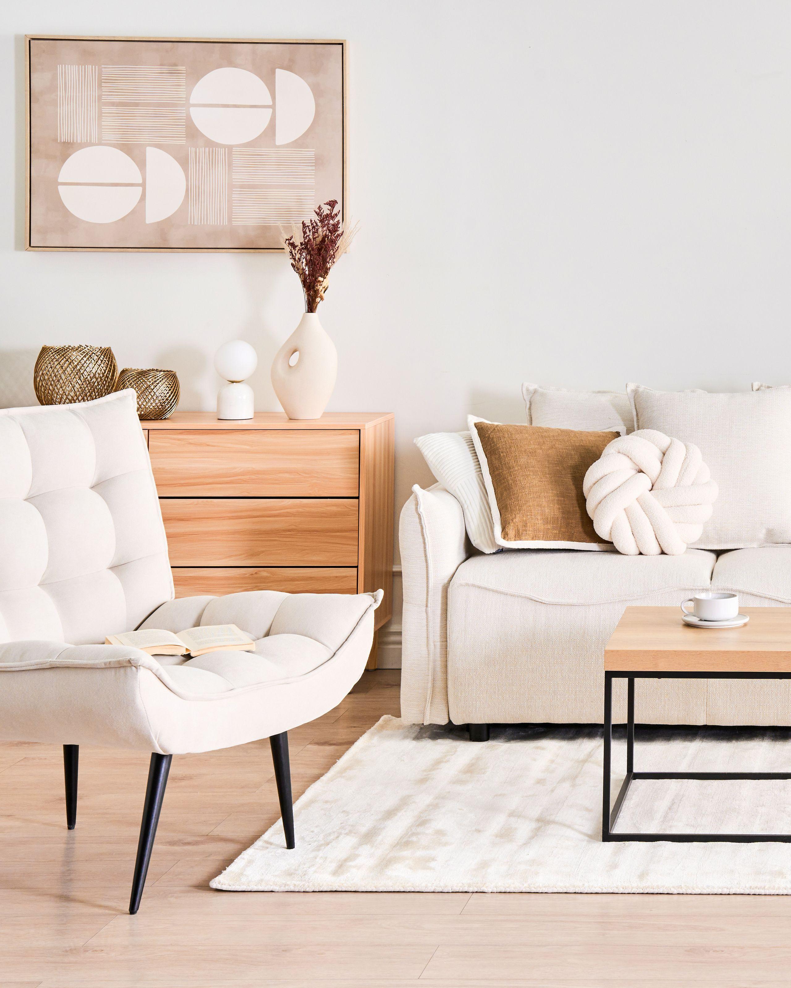 Beliani Stampa su tela en Tessuto Minimalista RACALE  