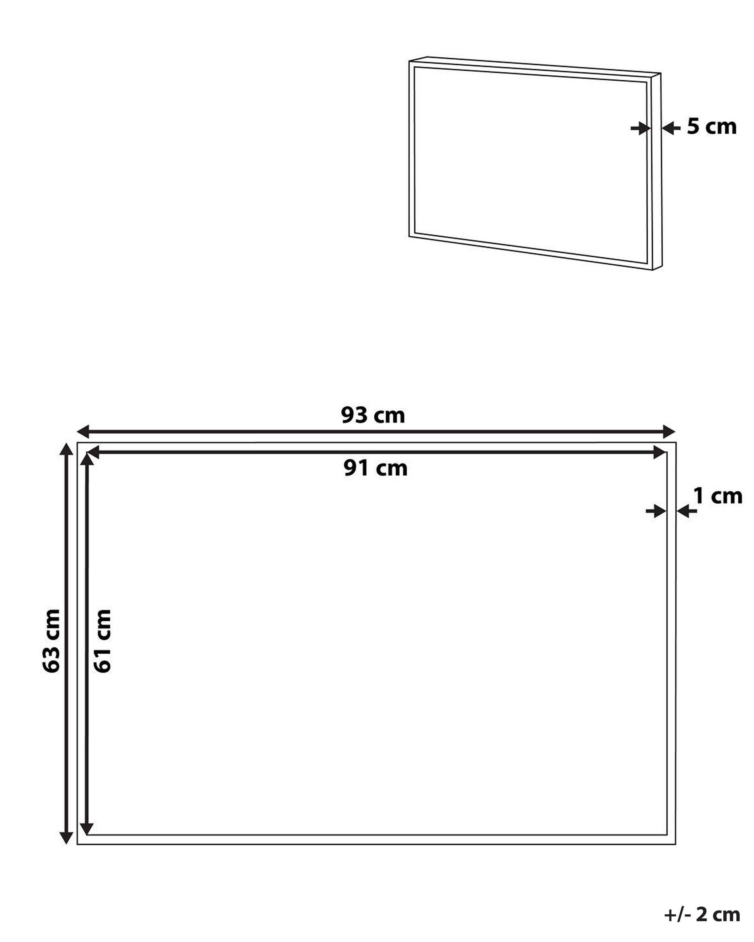 Beliani Stampa su tela en Tessuto Minimalista RACALE  