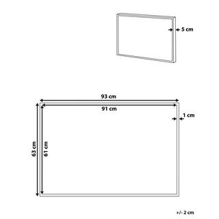 Beliani Stampa su tela en Tessuto Minimalista RACALE  