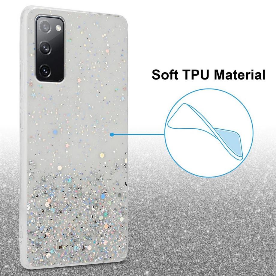 Cadorabo  Hülle für Samsung Galaxy S20 FE TPU Silikon mit funkelnden Glitter 