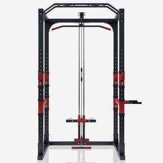 Gorilla Sports  ENSEMBLE STATION DE TRACTION, CAGE A SQUAT, POULIES | MUSCULATION 