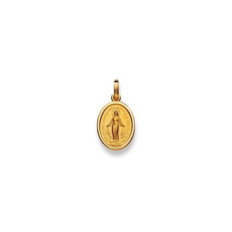 MUAU Schmuck  Pendentif L'or jaune miraculeux 750, 17x8mm 