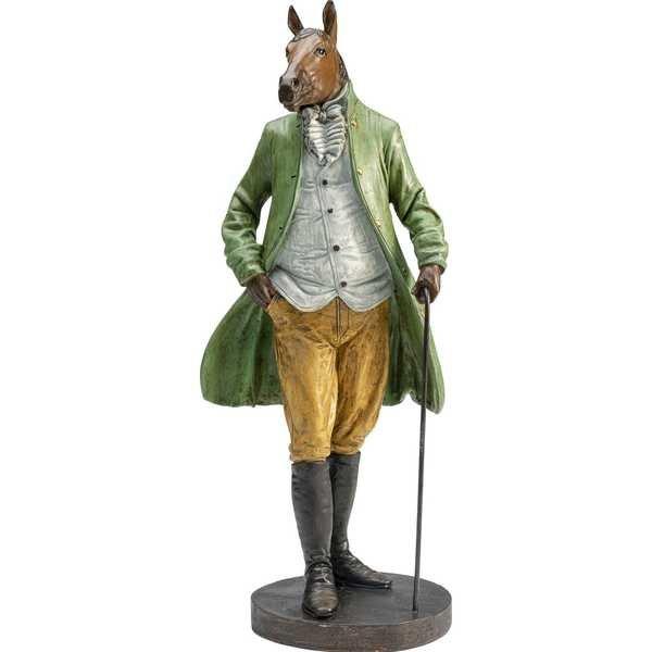 KARE Design Figura decorativa Sir Horse in piedi  