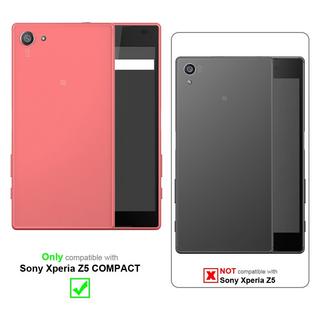 Cadorabo  Housse compatible avec Sony Xperia Z5 COMPACT - Coque de protection au design flip en similicuir lisse 