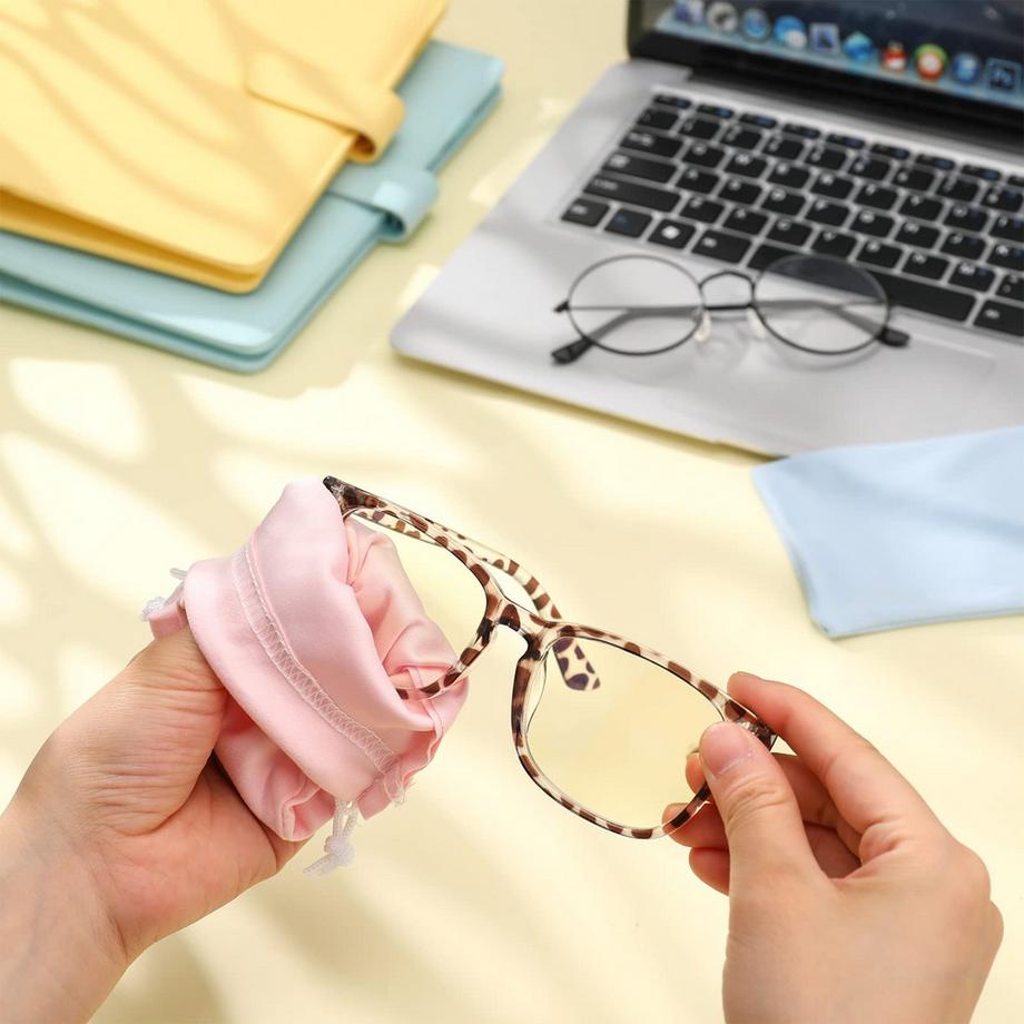 Only-bags.store 14 Stück weiches Mikrofaser Brillenetui  