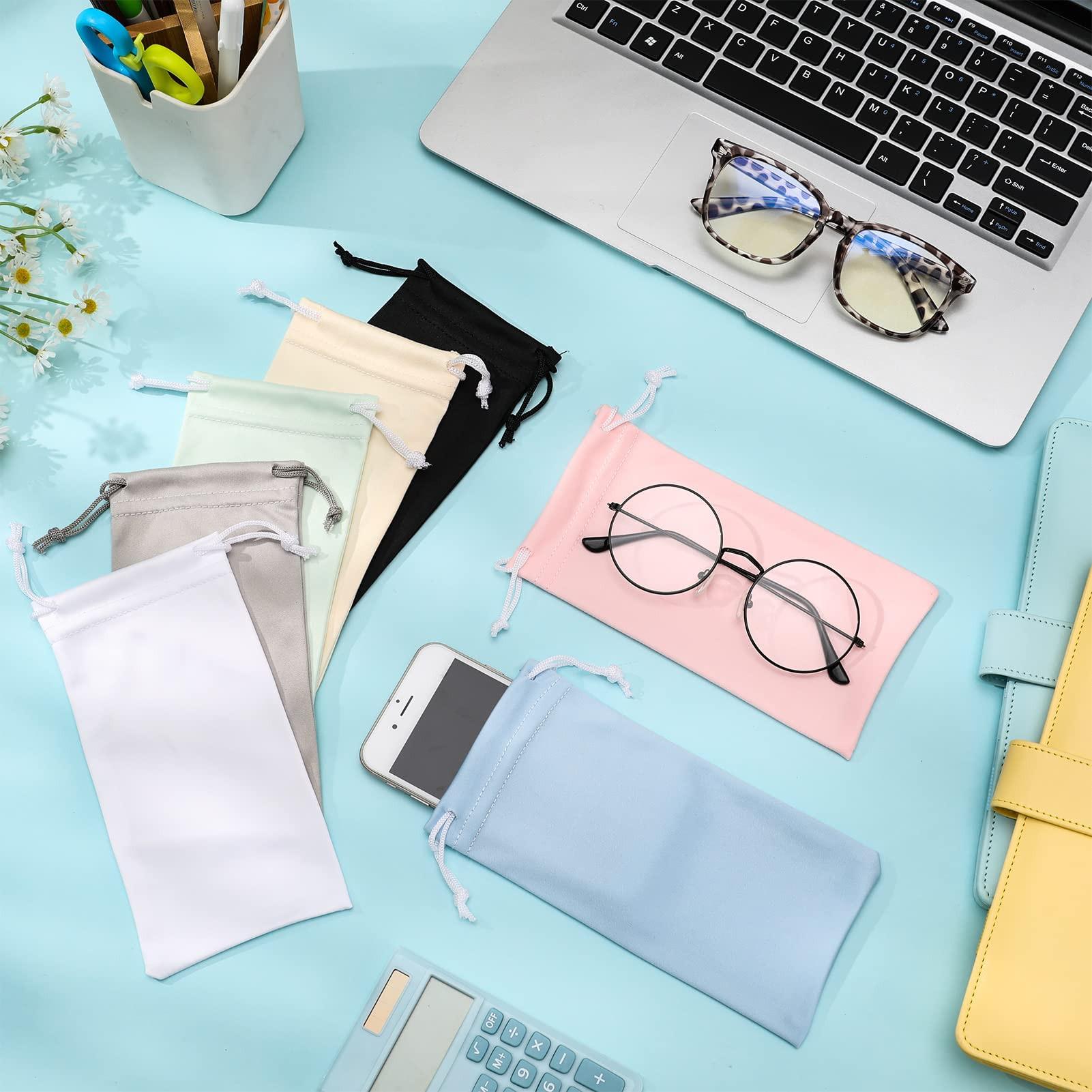 Only-bags.store 14 Stück weiches Mikrofaser Brillenetui  