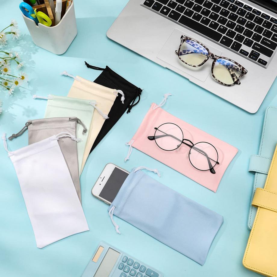 Only-bags.store 14 Stück weiches Mikrofaser Brillenetui  