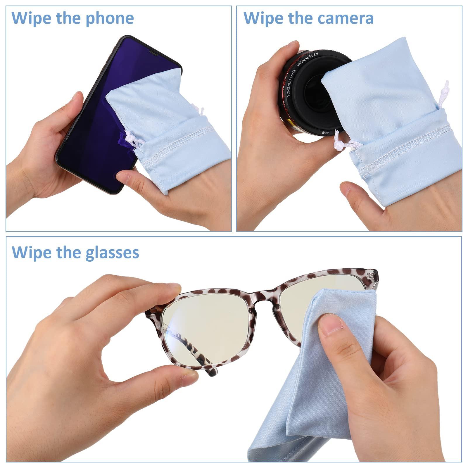 Only-bags.store 14 Stück weiches Mikrofaser Brillenetui  