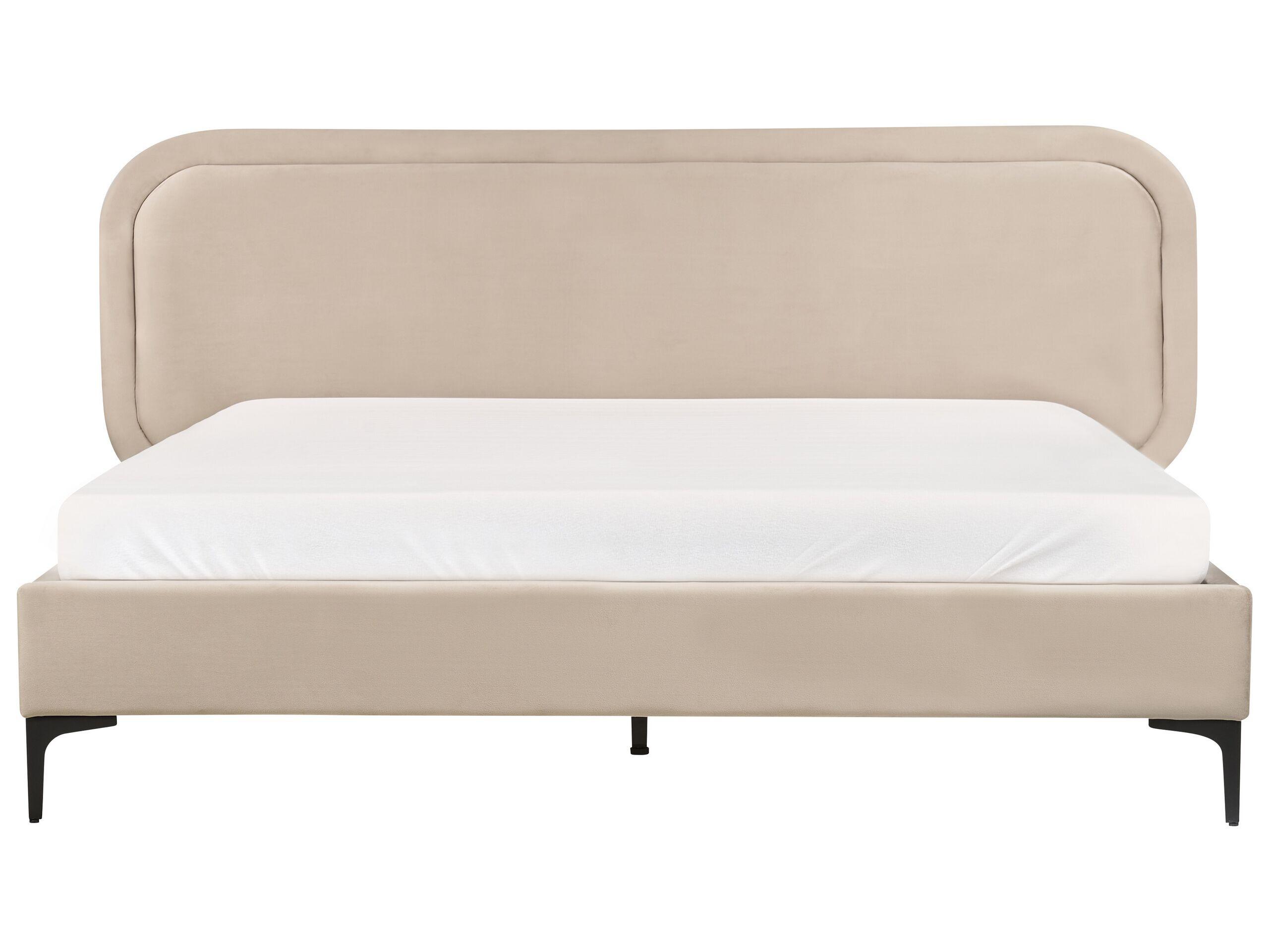Beliani Letto en Velluto Moderno SUZETTE  