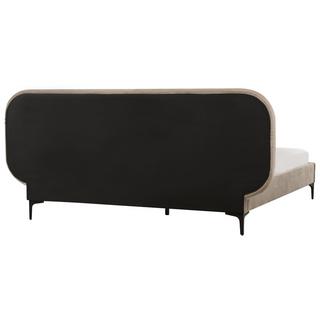 Beliani Letto en Velluto Moderno SUZETTE  