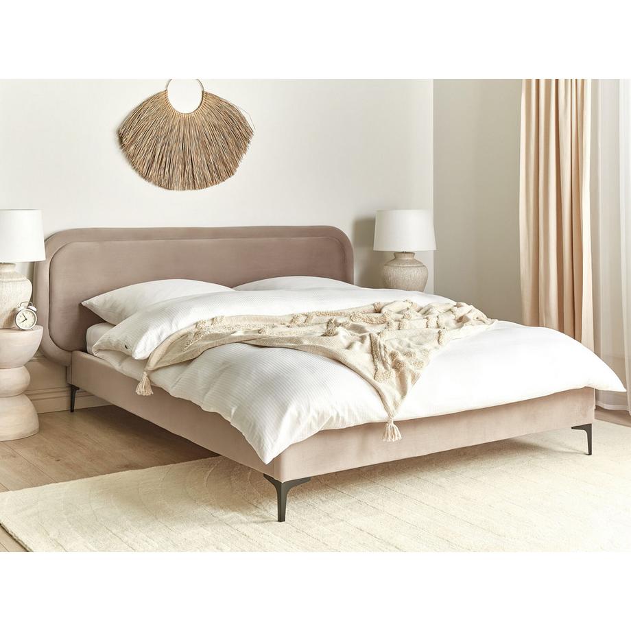 Beliani Letto en Velluto  SUZETTE  