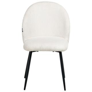 Beliani Esszimmerstuhl 2er Set aus Cord Modern ELOY  