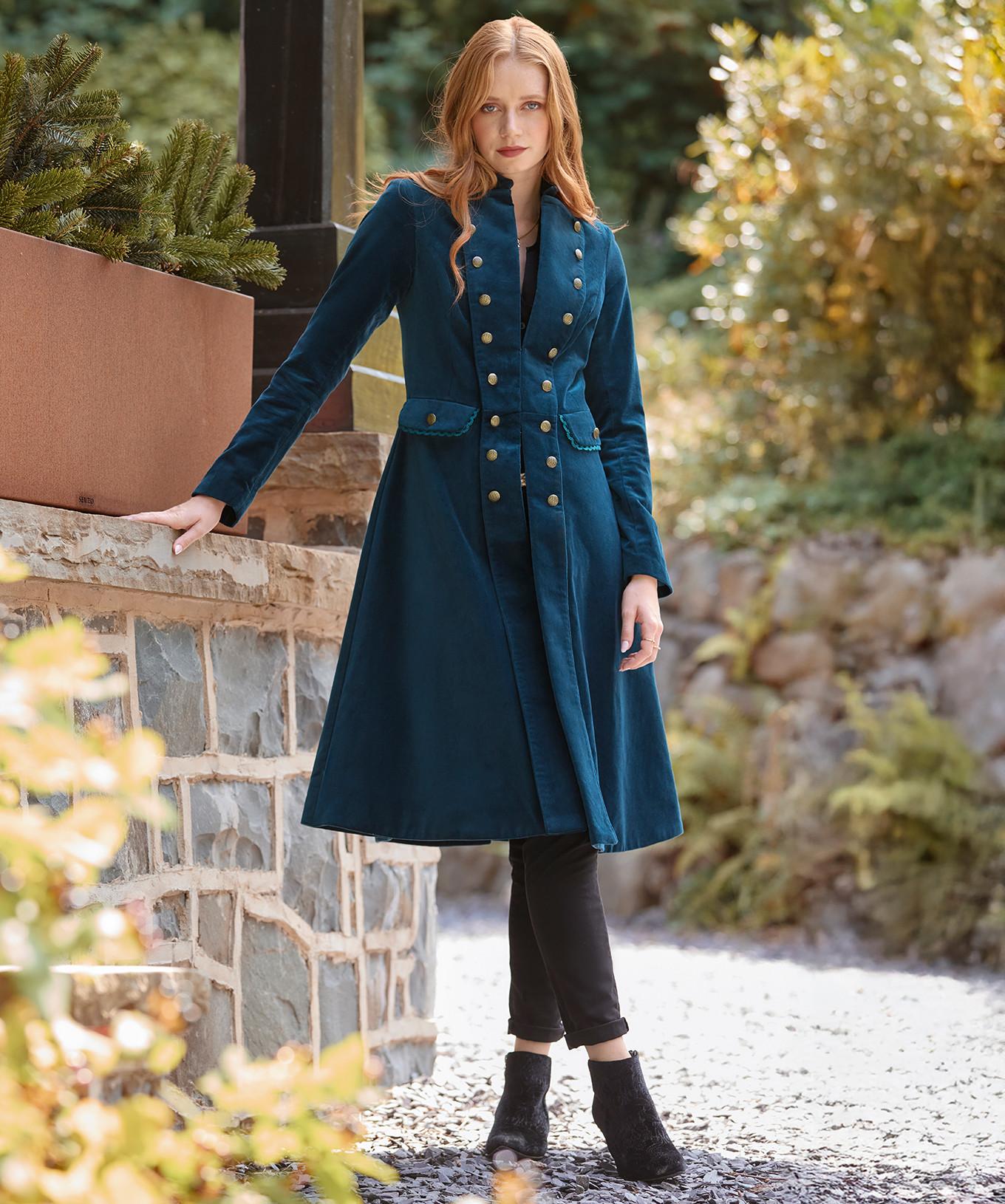 Joe Browns Long Manteau Militaire en Moleskine  