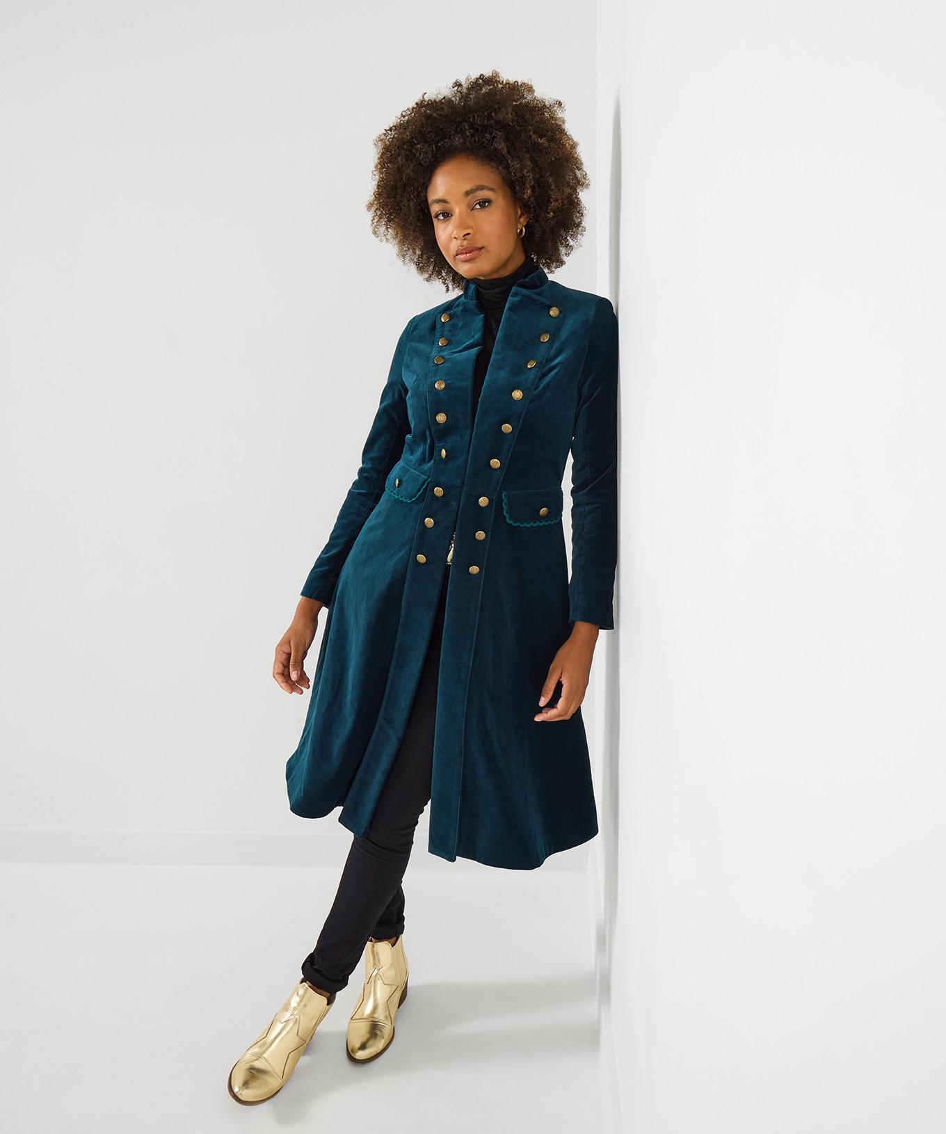 Joe Browns Long Manteau Militaire en Moleskine  