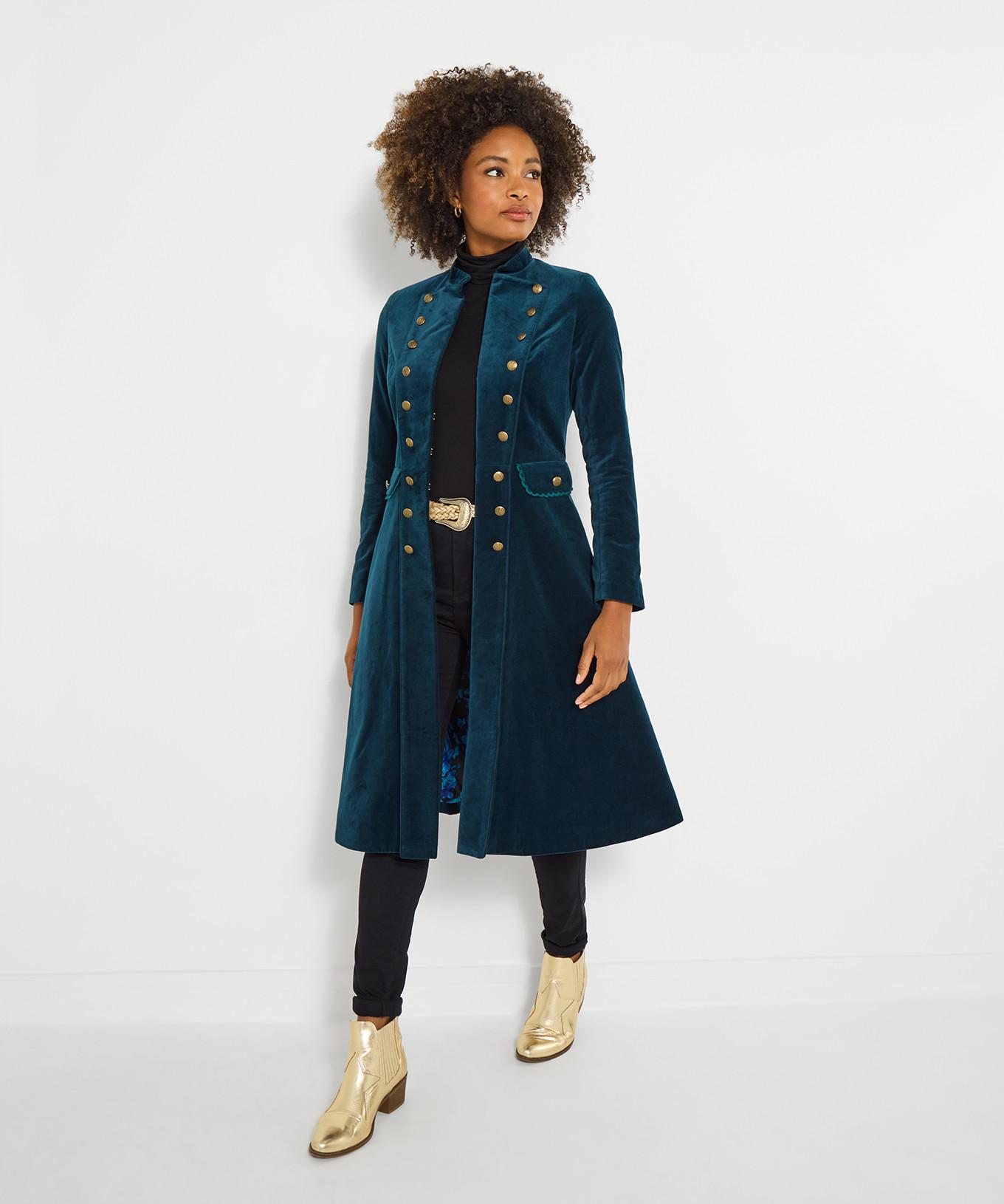 Joe Browns Long Manteau Militaire en Moleskine  