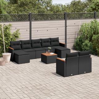 VidaXL set divano da giardino Polirattan  