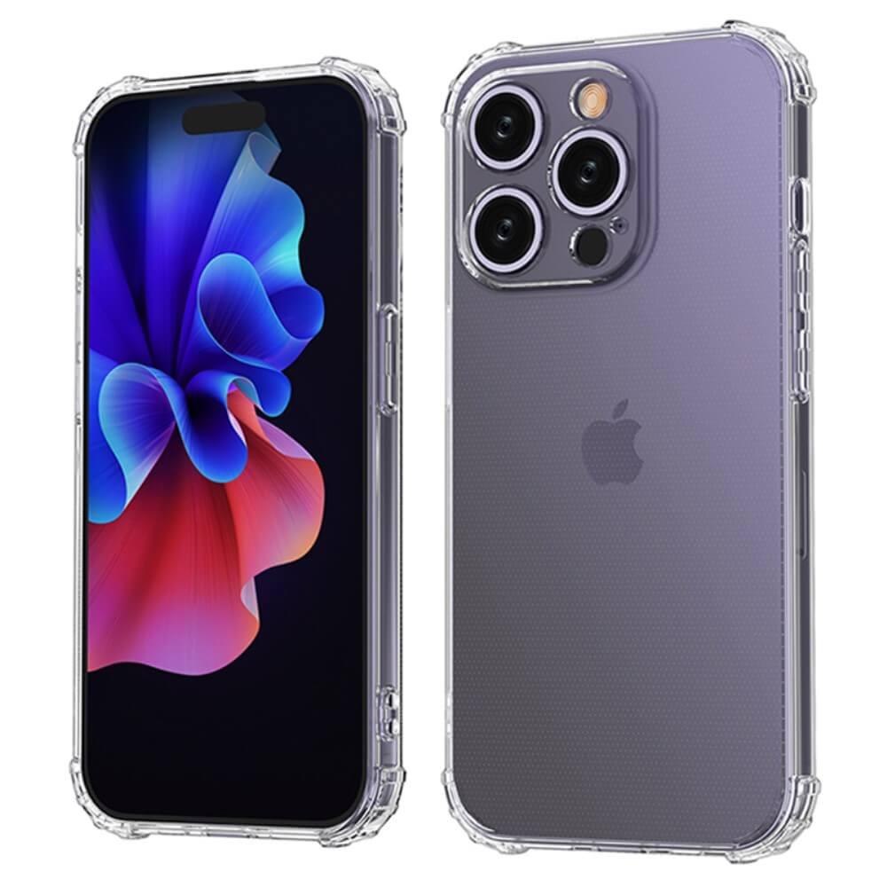 Cover-Discount  iPhone 15 Pro - Drop Protection cover in silicone trasparente 