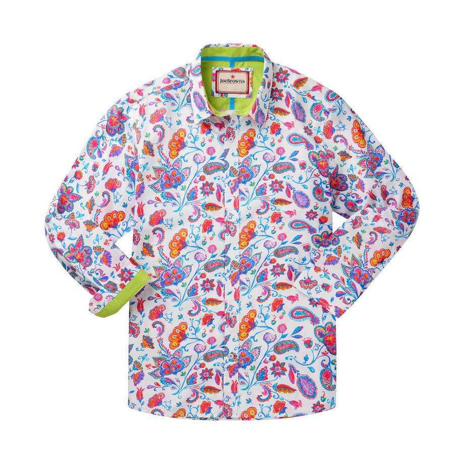 Joe Browns Camicia a Maniche Lunghe Fantasia Paisley  