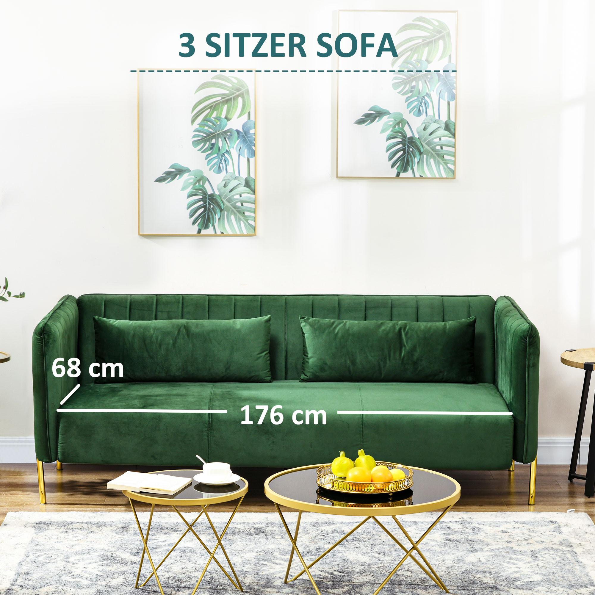 HOMCOM Sofa 3-Sitzer  