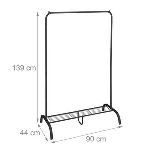 B2X Kleiderbügel aus Metall mit Ablage  
