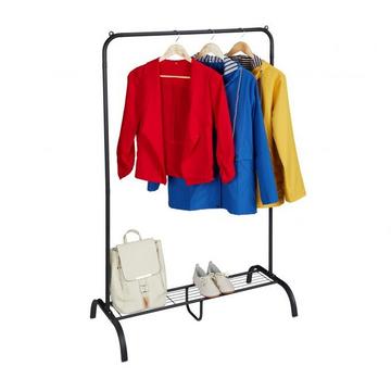 Kleiderbügel aus Metall mit Ablage