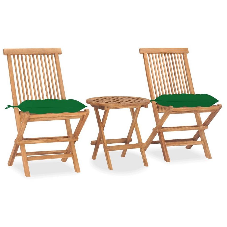 set arredo pieghevole giardino Teak riciclato