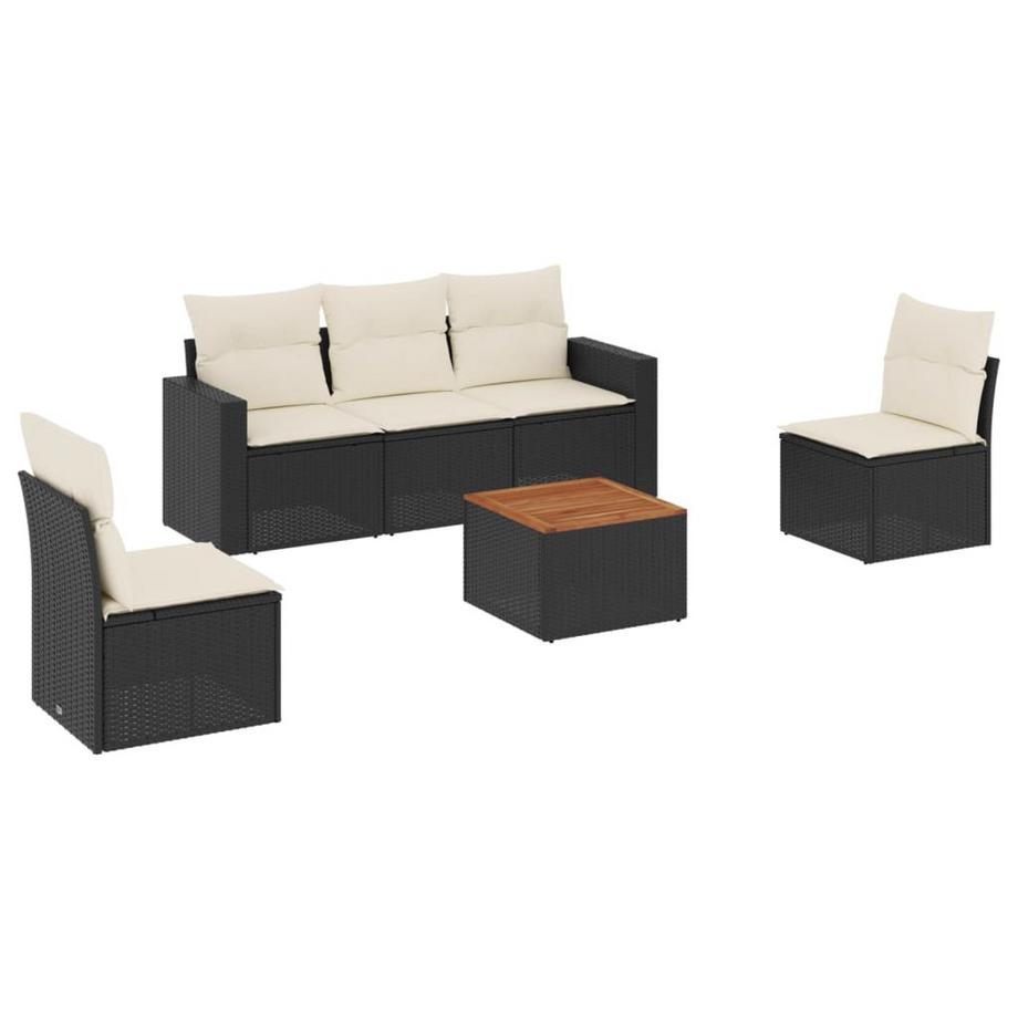 set divano da giardino Polirattan