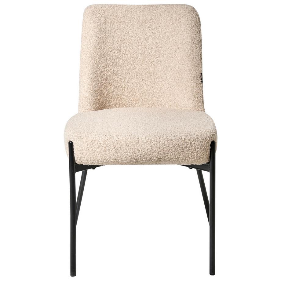 Beliani Set mit 2 Stühlen aus Bouclé  MALIN  