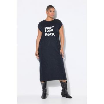 Midikleid, Oversize Shape, Jersey, Statementprint
