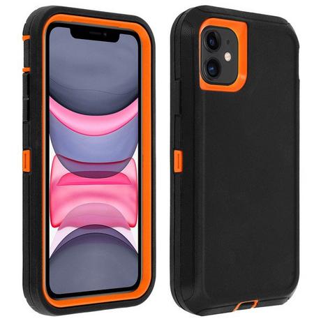 Avizar  Stoßfeste Hülle iPhone XR Schwarz/Orange 