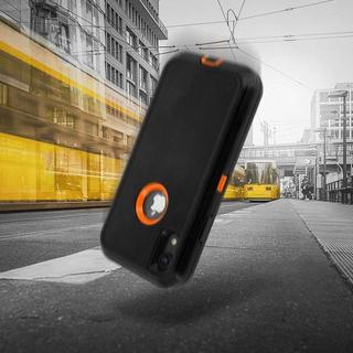 Avizar  Stoßfeste Hülle iPhone XR Schwarz/Orange 