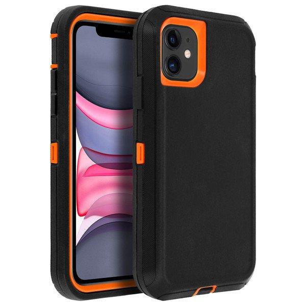 Avizar  Stoßfeste Hülle iPhone XR Schwarz/Orange 