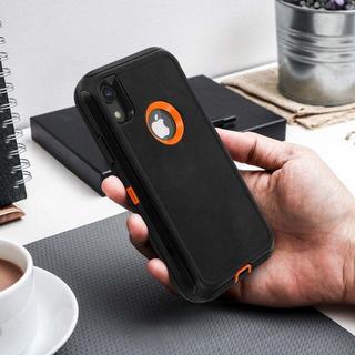 Avizar  Stoßfeste Hülle iPhone XR Schwarz/Orange 