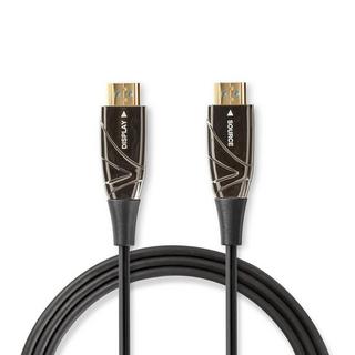 Nedis  Aktives optisches High-Speed-HDMI-Kabel mit Ethernet | HDMI™ Connector | HDMI™ Connector | 4K@60Hz | 18 Gbps | 50,0 m | Rund | PVC | Schwarz | Geschenkbox 